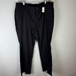NWT Lane Bryant Black Trouser Career Dress Pants Women's 22S, Inseam 35"